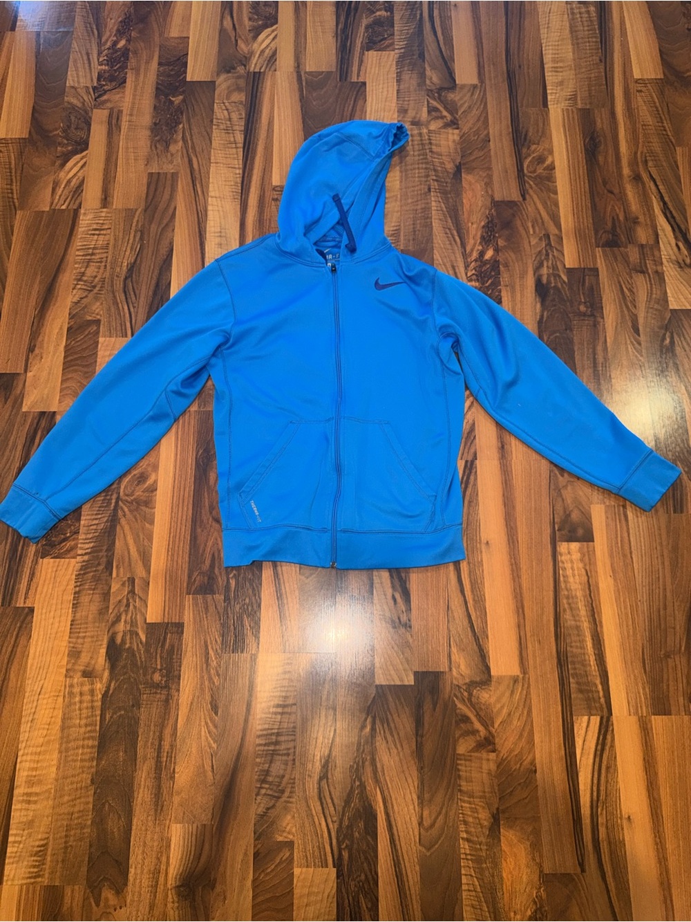 Nike Kids Bright Blue Full-Zip Hooded Jacket